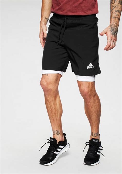 kurze hose beige adidas 2 in 1 herren|2 in 1 Shorts .